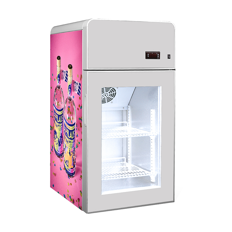 glass door display freezer